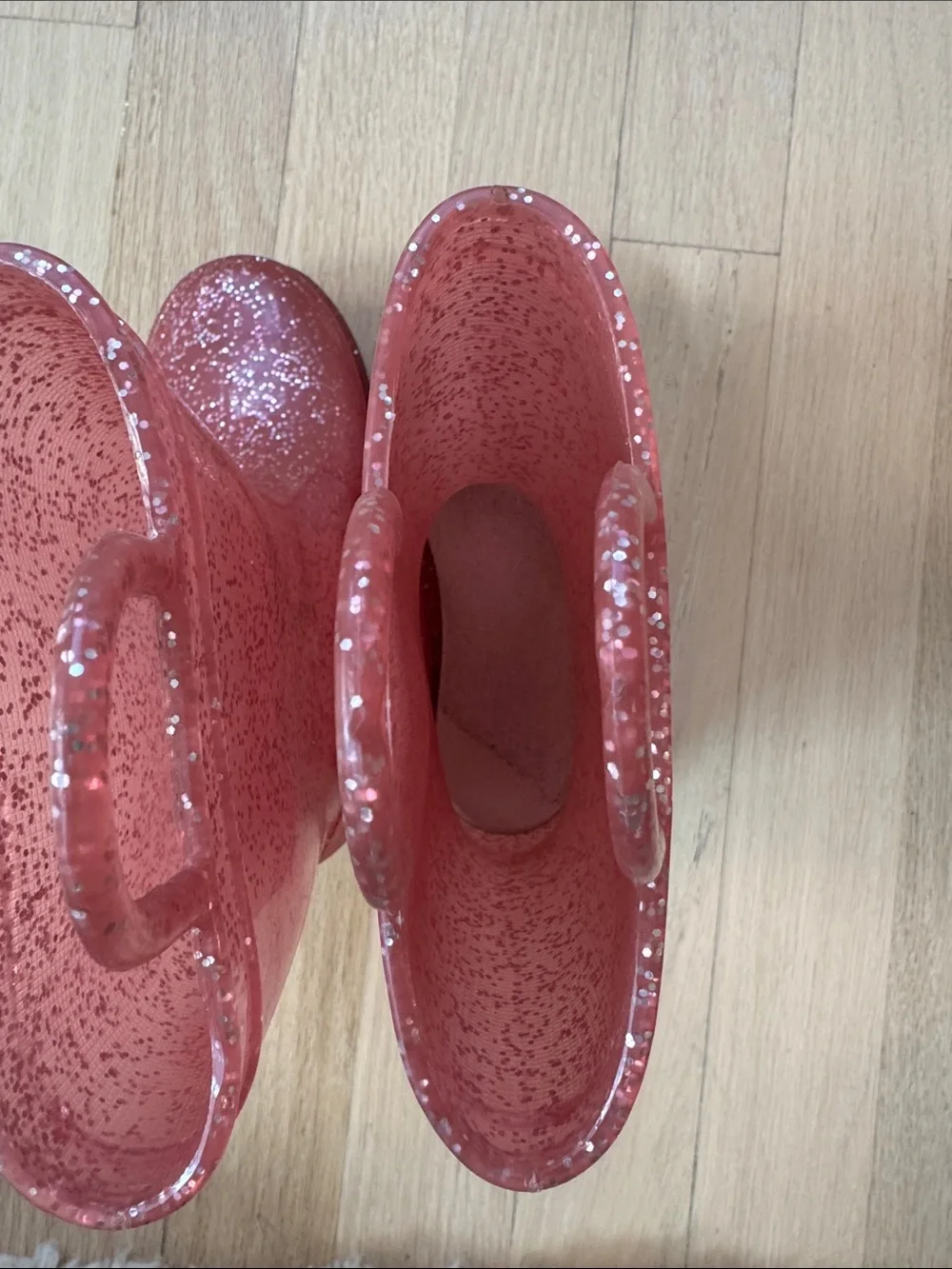 5/$30 Girls' Glitter Pull-On Rain Boots in Rose